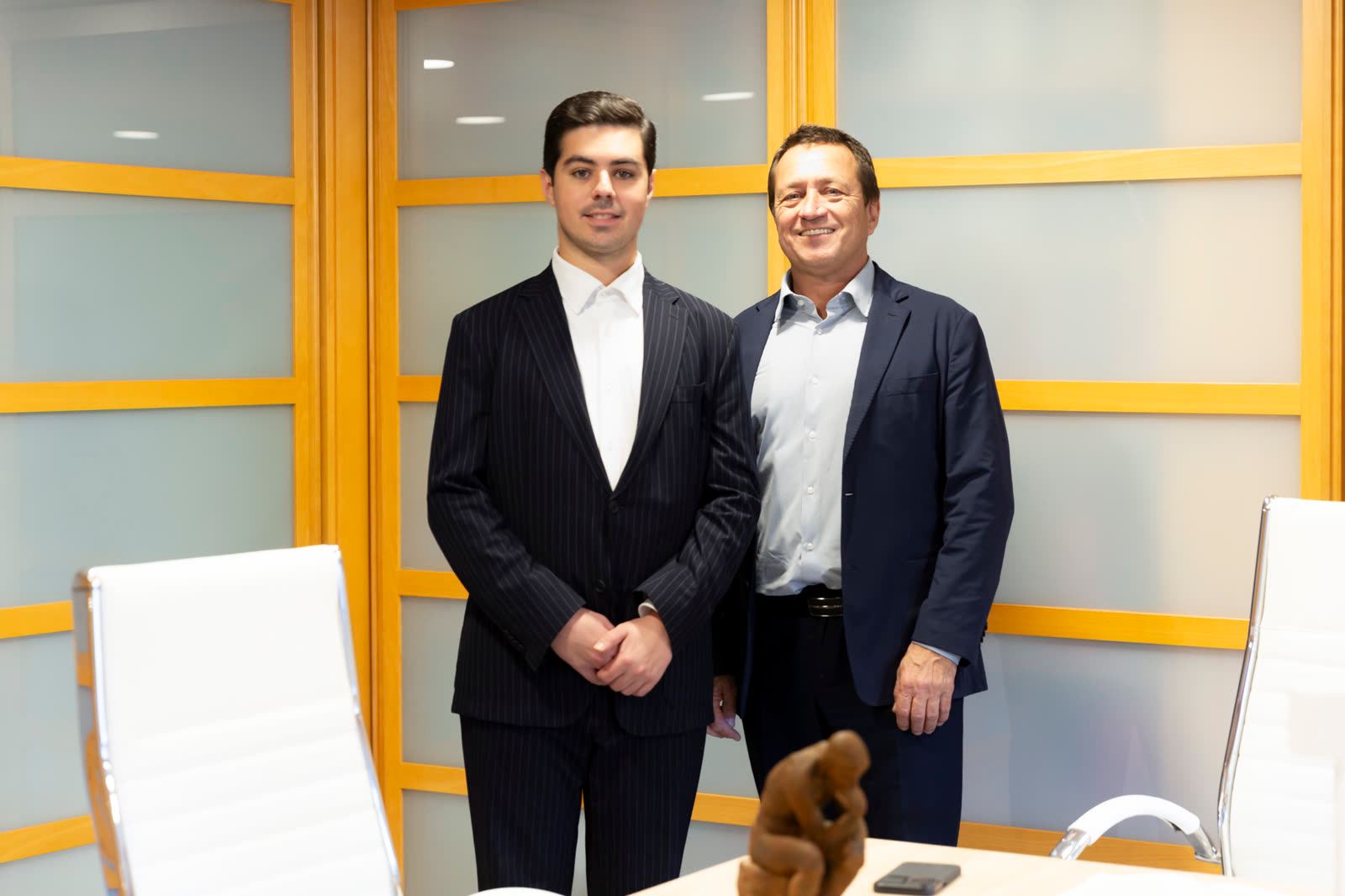 Juan and Daniel Bertomeu in the Expat Abogados office
